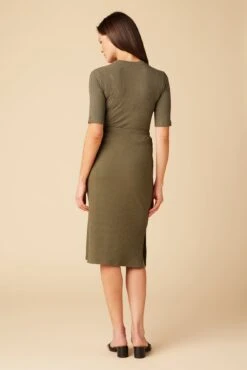 Vindy Paris Rib Skirt - Calla Green -Outlet Sleek Vest Store 0054 Vindy Calla Green 3