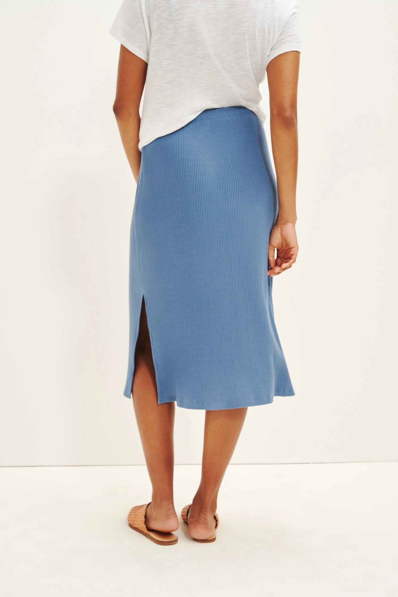 Vindy Paris Rib Skirt - Horizon 2 Vindy Paris Rib Skirt - Horizon - Image 2