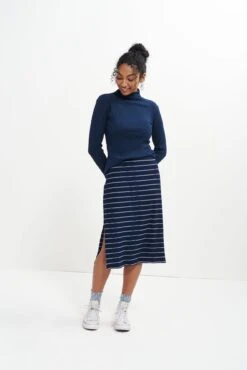 Vindy Paris Rib Skirt - Pippa Stripe