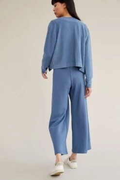 Coco Luxe Fleece Pants -Outlet Sleek Vest Store 0117 Coco Luxe Tempest Blue 05081 web