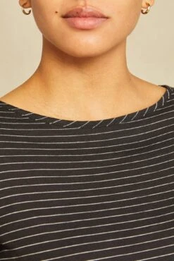 Marley Long Sleeve Tee - Nissi Stripe Black -Outlet Sleek Vest Store 0296 Marley Nissa Stripe 3367 web f72fc7a6 5b44 48ea aa12 cf4ea6845acb