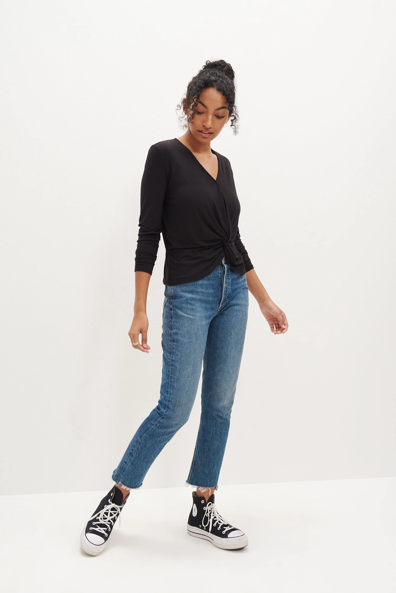 Stinson Long Sleeve Dream Knit Tee - Black 4 Stinson Long Sleeve Dream Knit Tee - Black - Image 4