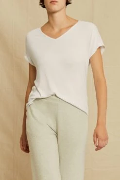 Stella Dream Rib Tee - White -Outlet Sleek Vest Store 0320 Stella Top White 3862 web 61921bba e8e5 49d1 a9f2 213d51250c93