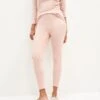 Magda Cropped Dream Rib Leggings - Rose