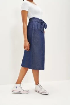 Romy Denim Skirt -Outlet Sleek Vest Store 0342 Romy Denim 0454 web
