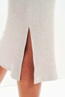 Vindy Linen Rib Skirt -Outlet Sleek Vest Store 0343 Vindy Linen Rib Linen 0341 Web