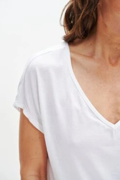 Wray Silken Modal Tee - White -Outlet Sleek Vest Store 0347 Wray Tee White 0228 web e07f4770 6de6 4ea2 8873 a9a27ebf986b