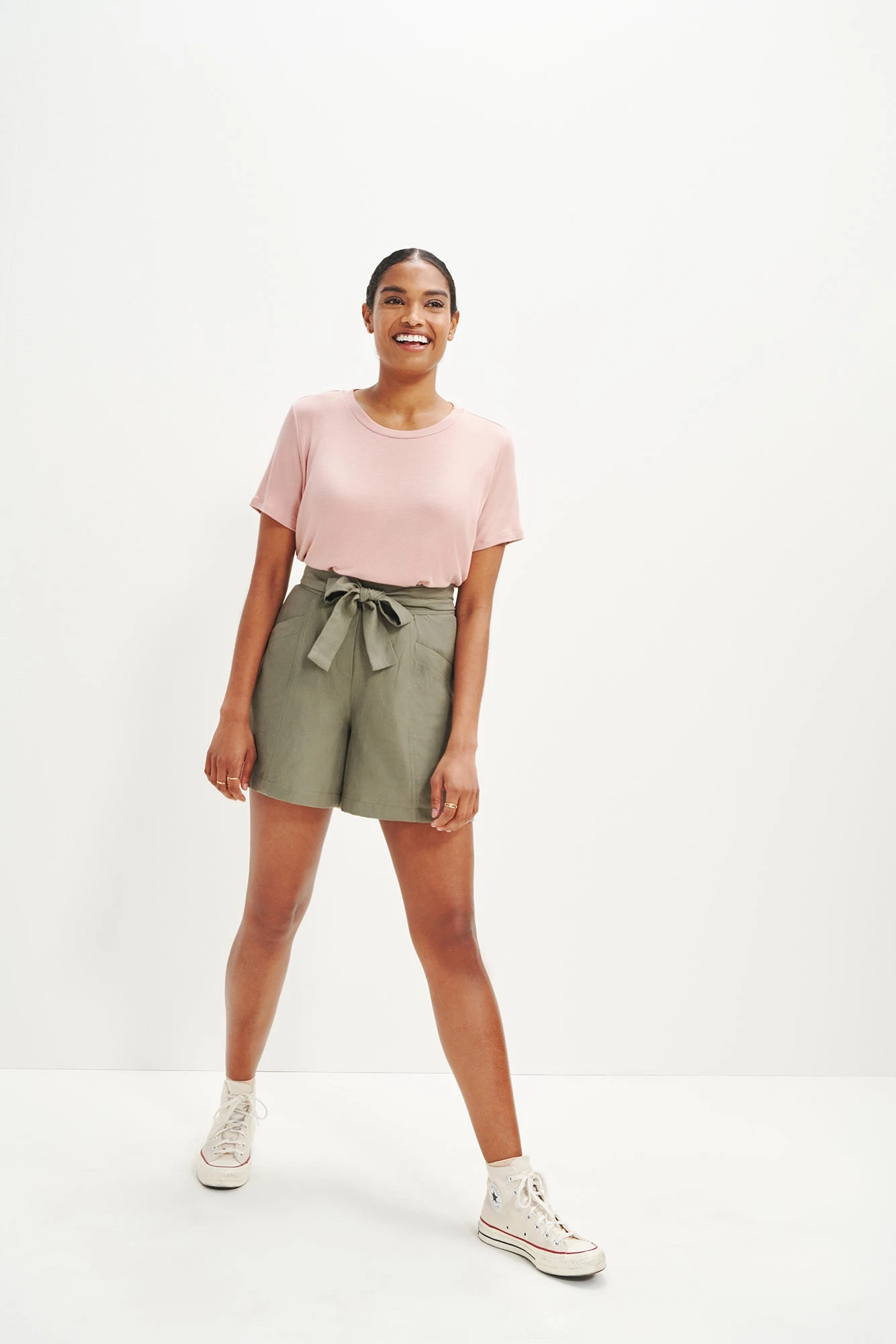 Berkeley Dream Rib Tee - Rose 3 Berkeley Dream Rib Tee - Rose - Image 3