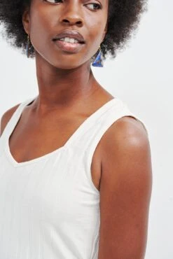 Bettina Ribbed Tank - Salt -Outlet Sleek Vest Store 0384 Bettina Salt 0488 web bf53f50f 423b 4e90 b56d bd284d5d9090