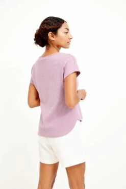 Chessa Scallop Knit Tee - Lavender -Outlet Sleek Vest Store 0392 Chessa Lavender 1699 web c8780327 3cb3 4b25 ae50 94a3b4c58c0b