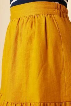 Jill Linen Skirt - Sunflower -Outlet Sleek Vest Store 0404 Jill Sunflower 5
