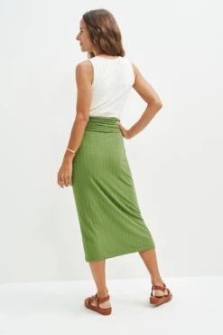 Delaney Ribbed Skirt - Pear -Outlet Sleek Vest Store 0406 Delaney Pear 1807 web a97fbcdf fd66 48cc 81a4 588d37548990