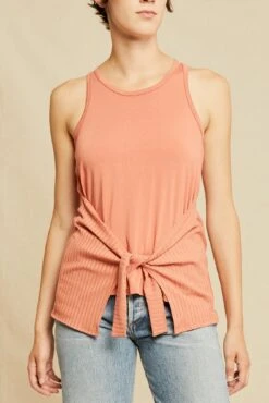 Celeste Knit Tank - Hibiscus
