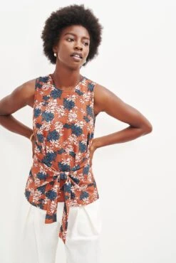 Natalie Upcycled Tank - Lipari Floral