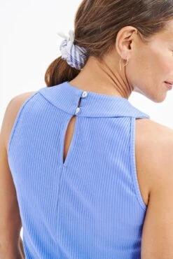 Leomie Paris Rib Tank - Sky -Outlet Sleek Vest Store 0474 Leomie Sky 1250 Web 7cc2b852 262c 497e b48f fd76ddafc891