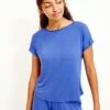Chessa Dream Knit Tee - Lapis