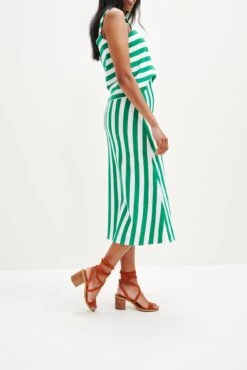 Ramona Upcycled Skirt - Corsica Stripe -Outlet Sleek Vest Store 0507 Ramona Corsica Stripe 0171 web d377b0ec 1882 4839 83fd 3e6119b146b0