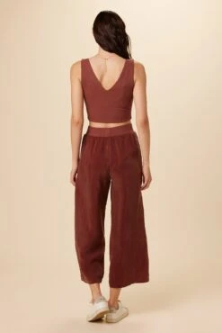 Rosa Paris Rib Tank - Earth -Outlet Sleek Vest Store 0516 Rosa Earth 3