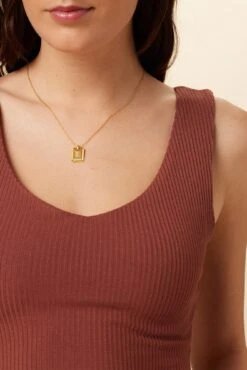 Rosa Paris Rib Tank - Earth -Outlet Sleek Vest Store 0516 Rosa Earth 4