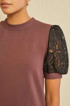 Tisha Luxe Fleece Top - Mocha -Outlet Sleek Vest Store 0518 Tisha Mocha 3056 web 4990434e 7294 4cec a078 238788a5939a