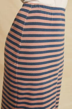 Irina Luxe Terry Skirt -Outlet Sleek Vest Store 0547 Irina Ocean Rose Stripe 2196 web
