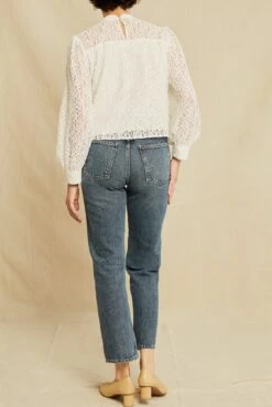 Mathea Upcycled Lace Top - Ivory -Outlet Sleek Vest Store 0610 Mathea Ivory 1735 web 06982d98 addf 41ac 8c0b 2017a64fc8ab