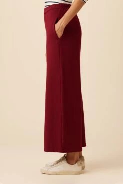 Eugenia Luxe Fleece Pant - Mulberry -Outlet Sleek Vest Store 0716 Eugenia Luxe Mulberry 2