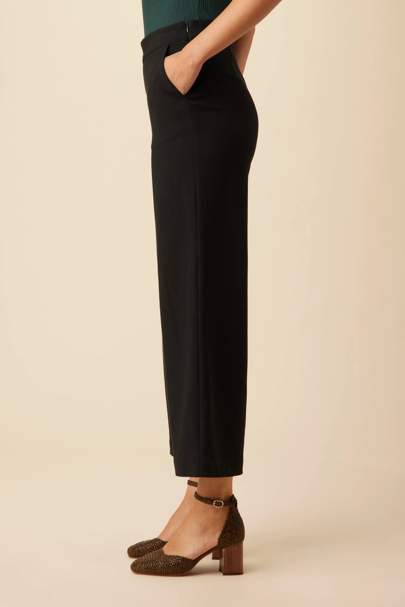 Charlie Wide Leg Pant - Black 3 Charlie Wide Leg Pant - Black - Image 3