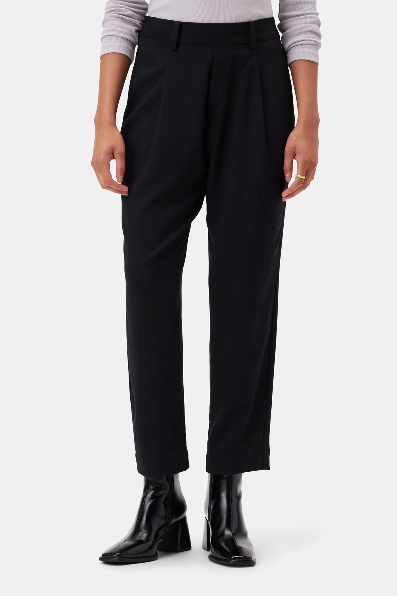 Roni Cotton Modal Spandex Pant - Black 2 Roni Cotton Modal Spandex Pant - Black - Image 2