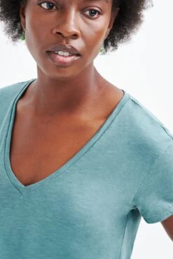 Joline Reverie Slub Tee - Eucalyptus -Outlet Sleek Vest Store 1334 Joline Eucalyptus 1402 web 7cd66527 aa23 4c22 bac3 2b00f61e1775