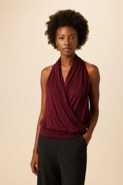 Agnes Dream Knit Top - Plum