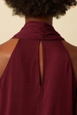 Agnes Dream Knit Top - Plum -Outlet Sleek Vest Store 1410 Agnes Plum 5