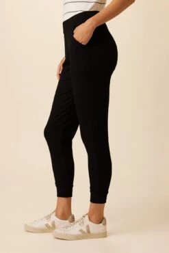 Skylar Paris Rib Joggers - Black 7 Skylar Paris Rib Joggers - Black -Outlet Sleek Vest Store 2050 Skylar Black 2