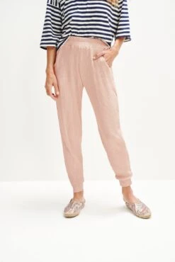 Skylar Paris Rib Joggers - Rose