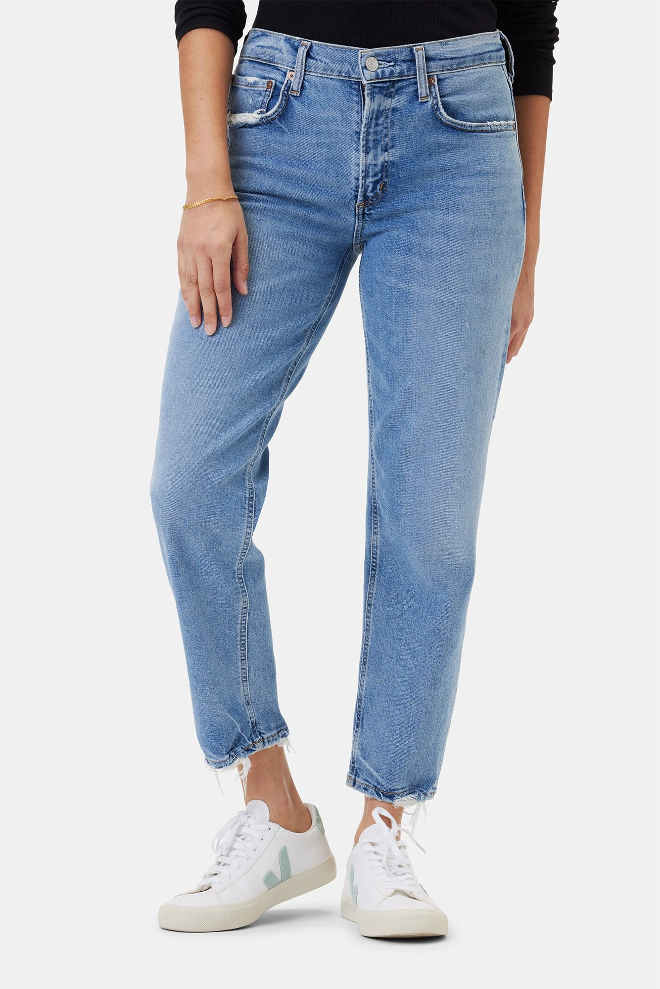 AGOLDE Kye Mid Rise Straight Crop Jean - Forseen 1 AGOLDE Kye Mid Rise Straight Crop Jean - Forseen