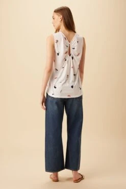 Laurence Reverie Slub Tank - Terrazzo - ReAmour -Outlet Sleek Vest Store 5203 Laurence Terrazzo 3