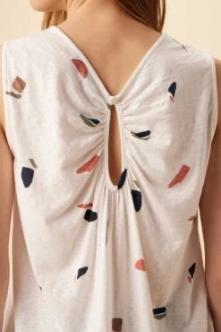 Laurence Reverie Slub Tank - Terrazzo - ReAmour -Outlet Sleek Vest Store 5203 Laurence Terrazzo 4