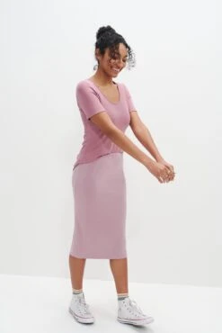 Yuma Dream Knit Skirt - Lilac -Outlet Sleek Vest Store 6089 Yuma Lilac 4344 web 5ad6612b 21f0 4cc8 804b 39a4953a209f