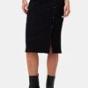 Gadot Paris Rib Skirt - Black