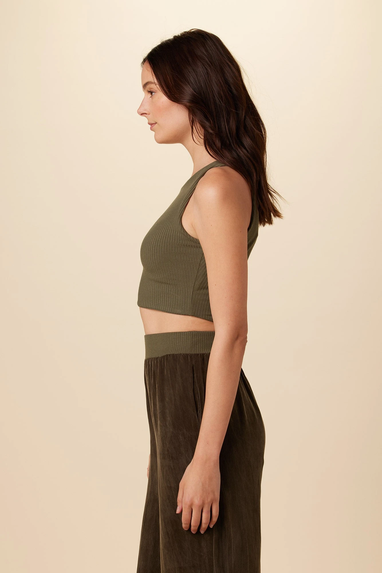 Katrina Paris Rib Tank - Calla Green 2 Katrina Paris Rib Tank - Calla Green - Image 2