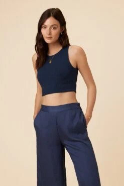 Katrina Paris Rib Tank - Ocean