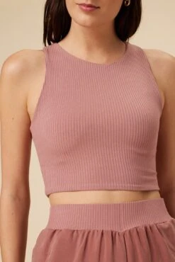 Katrina Paris Rib Tank - Quartz -Outlet Sleek Vest Store 6681 Katrina Quartz 4