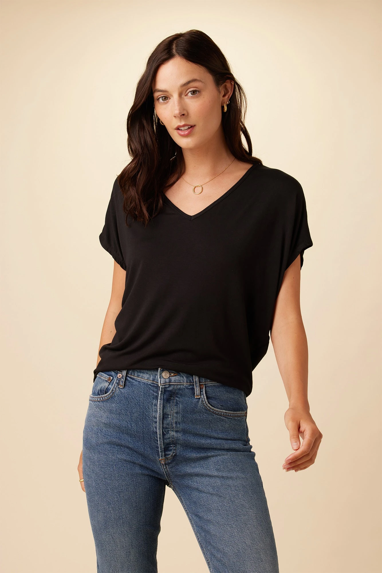 Mayr Dream Knit Tee - Black 1 Mayr Dream Knit Tee - Black