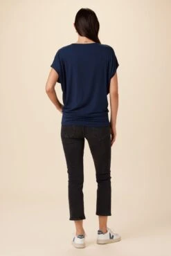 Mayr Dream Knit Tee - Ocean -Outlet Sleek Vest Store 7044 Mayr Ocean 3