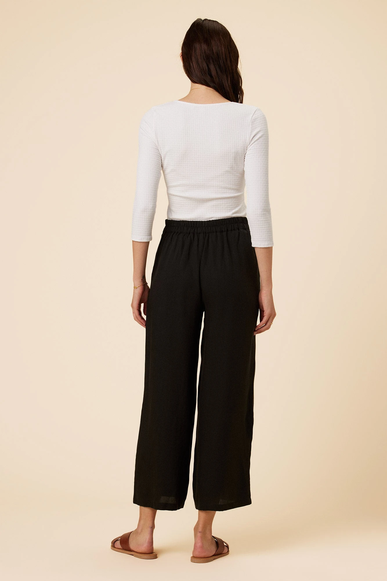 Olivia Tencel Pant - Black 3 Olivia Tencel Pant - Black - Image 3