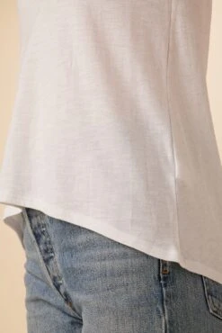 Sadie Reverie Slub Tank - White 9 Sadie Reverie Slub Tank - White -Outlet Sleek Vest Store 7951 Sadie White 4