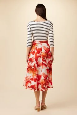 Blaze Washable Silk Wrap Skirt - Begonia -Outlet Sleek Vest Store 7965 Wrap Blaze Begonia 3