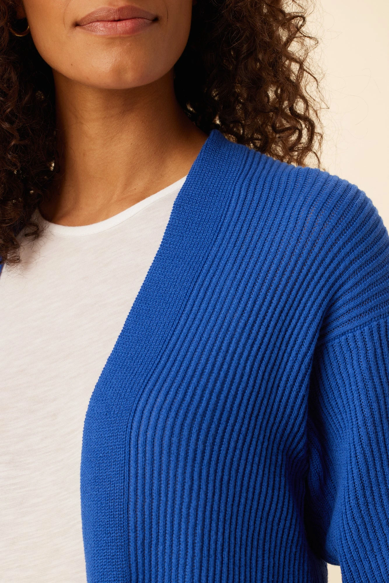 Caroline Organic Cotton Cardigan - Lapis 4 Caroline Organic Cotton Cardigan - Lapis - Image 4