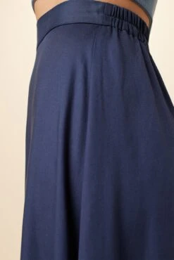 Blaze Tencel Midi Skirt - Indigo -Outlet Sleek Vest Store 9312 Blaze Indigo 4