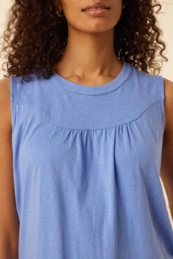 Hartley Reverie Slub Tank - Sky -Outlet Sleek Vest Store 9317 Hartley Sky 4